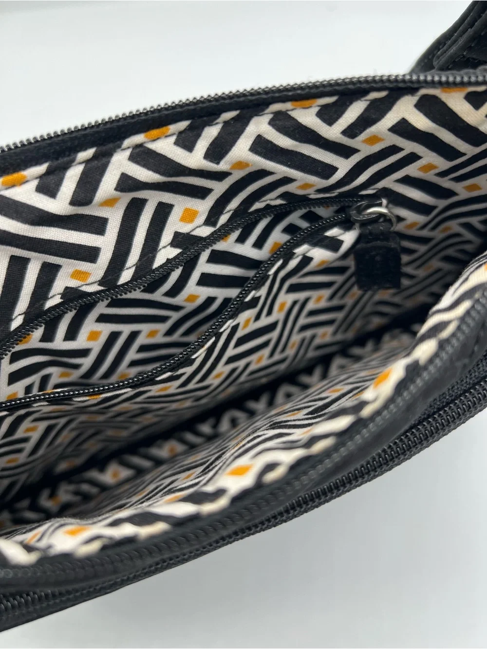 Vera Bradley Black Quilted Crossbody Shoulder Bag